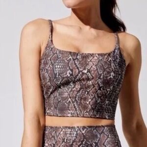 Carbon38 snake-print sports bra